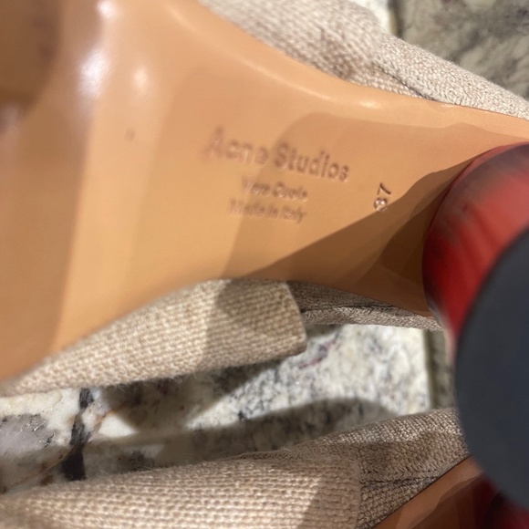 Acne Studios Canvas D'Orsay Pumps, Size 37/US 7 - Picture 10 of 13